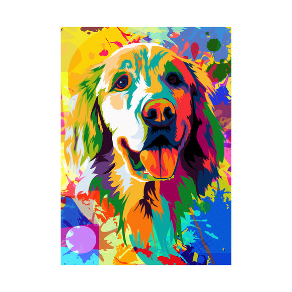 AMAZING PUZZLES 1000 Piece Jigsaw Puzzle for Kids and Adults 19x27in - Colorful Doggy