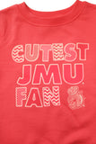 NCAA JMU James Madison University Toddlers' Cutest JMU Fan Crew Neck Fleece Sweatshirt