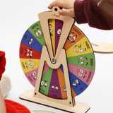 Wheel of Emotions – Montessori Wooden Feelings Chart for Kids (English, Spanish) Ages 3+