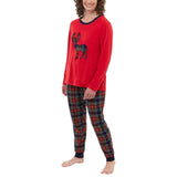 Eddie Bauer Women's Holiday Reindeer Family Matching Pajama Set