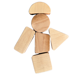 Natural Beech Wooden Shape Sorter – Montessori Waldorf Toy for Toddlers | Fine Motor Skills, Balance & Shape Recognition | Handcrafted Educational Toy for Kids Ages 3+