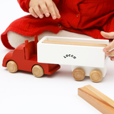 Montessori 2-in-1 Play Wooden Truck with Blocks for Hands-on Learning (Ages 3+)
