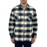 Jachs New York Men's 2 Pack Thermal and Brawny Flannel Shirt