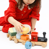Horizon Educational Train | Wooden Shape Sorter Train Montessori Toy for Toddlers (Ages 3+)