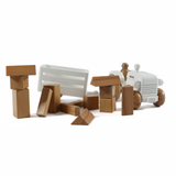 Montessori 2-in-1 Tractor & Block Set for Hands-on Learning (Ages 3+)