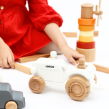 Montessori 2-in-1 Tractor & Block Set for Hands-on Learning (Ages 3+)
