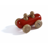 Wooden Sausage Car with Two Peg Dolls – Montessori Toy for Toddlers (Ages 3+)