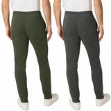 Weatherproof Vintage Men's 2 Pack French Terry Slim Tapered Fit Everyday Jogger Pant with Flex Waistband