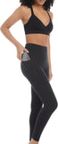 Danskin Women's Ultra High Rise 2 Side Pockets Moisture Wicking Soft Brushed Leggings
