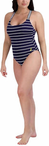 Nautica Women's Cross Back One Piece Swimsuit