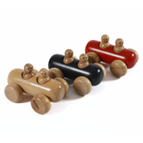 Wooden Sausage Car with Two Peg Dolls – Montessori Toy for Toddlers (Ages 3+)