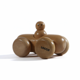 Wooden Sausage Car with One Peg Doll – Montessori Toy for Toddlers (Ages 3+)