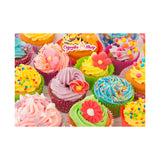 AMAZING PUZZLES 1000 Piece Jigsaw Puzzle for Kids and Adults 19x27in Poster Included - Cupcakes