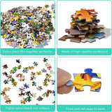AMAZING PUZZLES 1000 Piece Jigsaw Puzzle for Kids and Adults 19x27in - Colorful Doggy