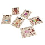 Montessori Wooden Human Body Puzzle – Six Character Anatomy Toy for Kids, Includes Organs & Stand, STEM Educational (Ages 3+)