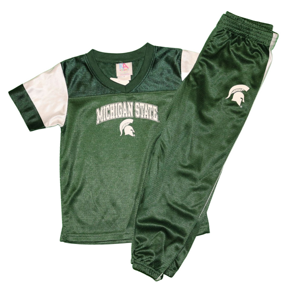 NCAA Michigan State University Spartans Toddler Football Jersey & Pants Set