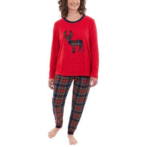 Eddie Bauer Women's Holiday Reindeer Family Matching Pajama Set