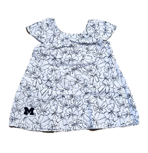 NCAA University of Michigan Wolverines Infant Toddler 2-Piece Cap Sleeves Dress with Bloomer