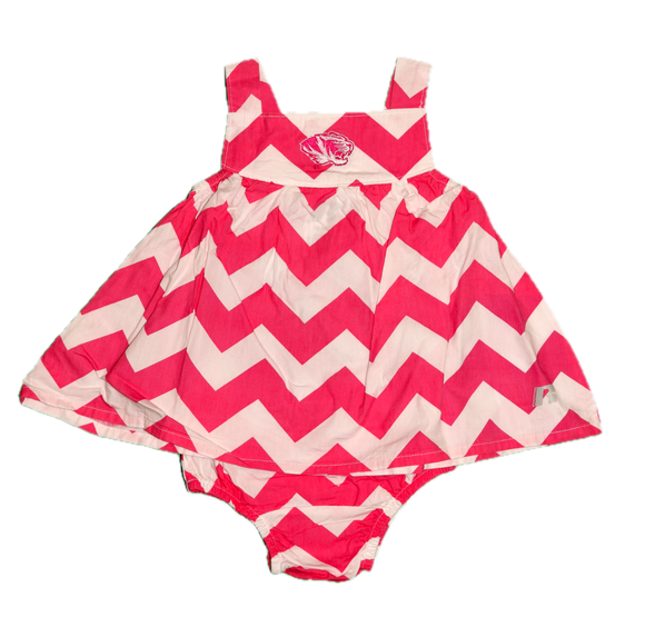 NCAA University of Missouri Tigers Infant Girls’ Sleeveless Dress and Bloomers Set