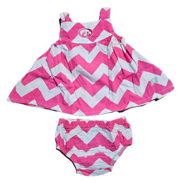 NCAA University of Iowa Hawkeyes Infant Girls’ Sleeveless Dress and Bloomers Set