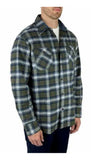 Jachs New York Men's 2 Pack Thermal and Brawny Flannel Shirt