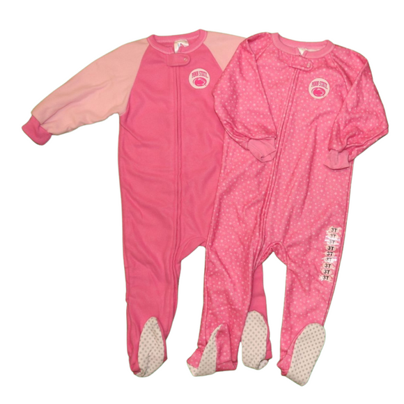 NCAA Penn State University Baby Girls 2-Pack Long Sleeve Blanket Sleeper