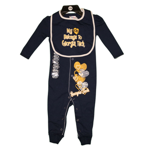 NCAA Georgia Tech University Yellow Jackets Baby Bodysuit with Bib