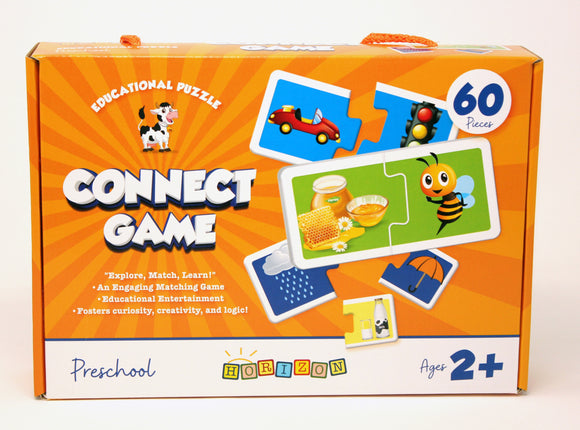 Horizon Educational Puzzle Connect Game, Brain Building Blocks Toy for Children Ages 2+