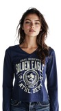NCAA Oral Roberts University Women's Cotton V-Neck Tee