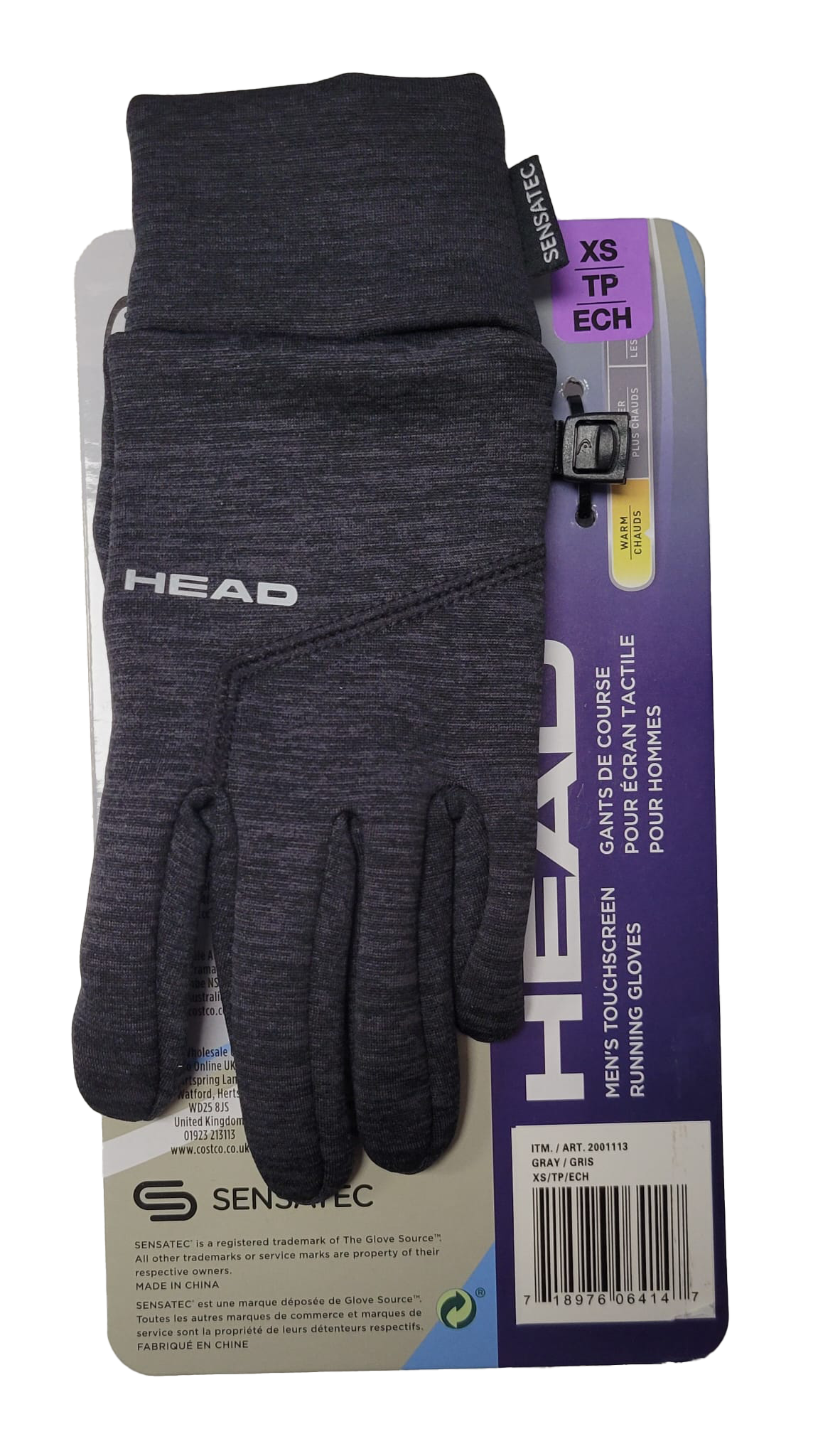 HEAD Men s SENSATEC Touchscreen Running Gloves Emayzing