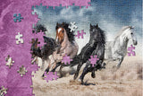 AMAZING PUZZLES 1000 Piece Jigsaw Puzzle for Kids and Adults 19x27in - Wild Horses