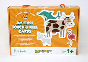 Horizon My First Touch & Feel Cards Puzzle for Babies Above 1 Year of Age with 12 Giant Tactile Cards