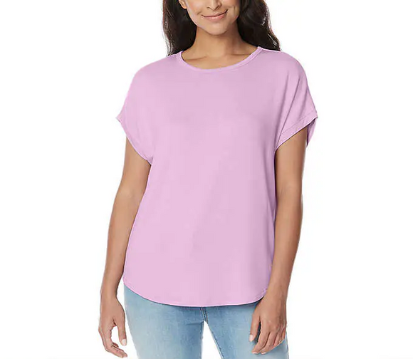 Buffalo David Bitton Women's Short Sleeve Top Soft French Terry