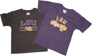 NCAA LSU Louisiana State University Tigers Toddlers Boys 2 Piece T-Shirt Set