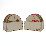 Animals of the World – Montessori Wooden Animal Wheels Set | 7 Continents, 42 Animals | Bilingual Toy in English & Spanish | Educational Geography Toy for Kids Ages 3+