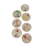 Animals of the World – Montessori Wooden Animal Wheels Set | 7 Continents, 42 Animals | Bilingual Toy in English & Spanish | Educational Geography Toy for Kids Ages 3+