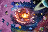 AMAZING PUZZLES 1000 Piece Jigsaw Puzzle for Kids and Adults 19x27in - Galaxy and Planets
