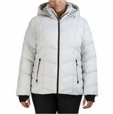 Nautica Women's Hooded Midweight Puffer Jacket, Detachable Hood