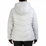 Nautica Women's Hooded Midweight Puffer Jacket, Detachable Hood