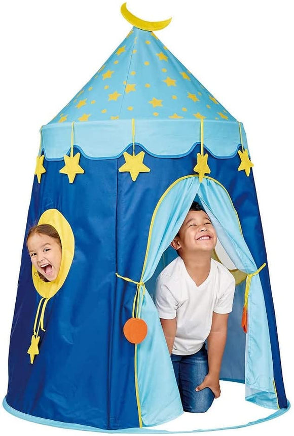 J'Adore Stars Wishes Play Tent 43.3 X 63 inches - Blue