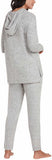 Max & Mia Women's 2 Piece Super Soft Live In Lounge Pajama Set