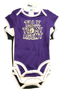 Pro Edge NCAA James Madison Dukes 3pc Cotton Envelope Neck Bodysuit