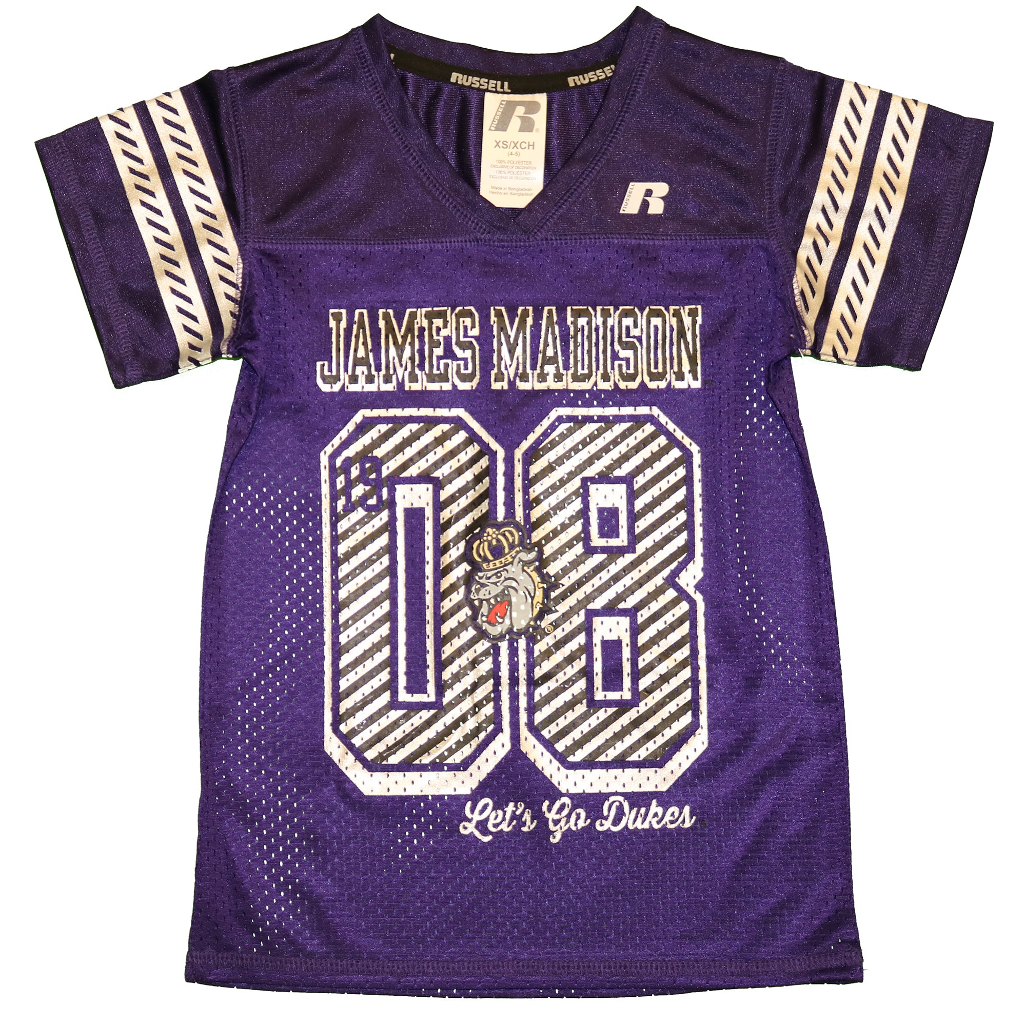 Proedge NCAA JMU James Madison University Girls' Short Sleeve Mesh V-Neck Jersey XS (4 / 5)