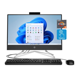 HP All-in-One Desktop 22", Touch, Ryzen 3 3250U, 8GB RAM, 1TB HDD, White, Windows 11 Home, 22-df0023w