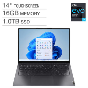 Lenovo IdeaPad Slim 7i Pro 14" Touchscreen Intel Evo Platform Laptop 11th Gen Intel Core i7-11370H - 2880x1800 - Windows 11