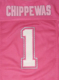NCAA CMU Central Michigan University Girls' Chippewas Short Sleeve Football Fan Jersey