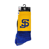 3-pack NCAA Strideline Athletic Crew Socks San Jose State Spartans Mens 8-12 Womens 9.5-13.5