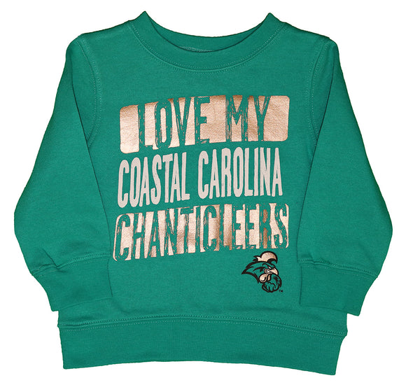 NCAA CCU Coastal Carolina University Toddlers' Crew Neck Fleece