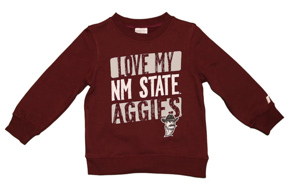 RussellApparel NCAA New Mexico State University Infants/Toddlers Fleece Crew Neck