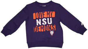 RussellApparel NCAA Northwestern State University Infants/Toddlers Fleece Crew Neck